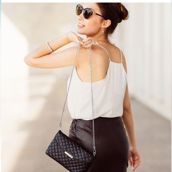 Silver tone replacement chain strap for Crossbody Wallet swivel hook NEW… - Picture 2 of 5